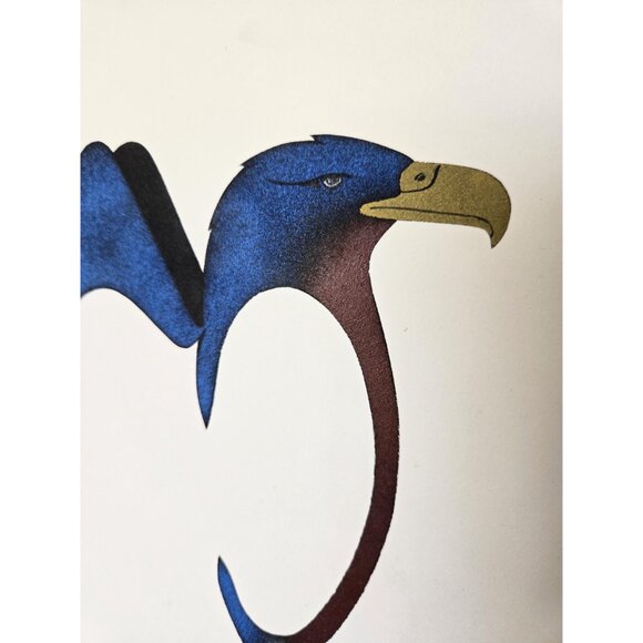 Original Tracy Loyie Cree Indigenous Painting Surrealist Eagle Bird Landscape - Picture 4 of 8